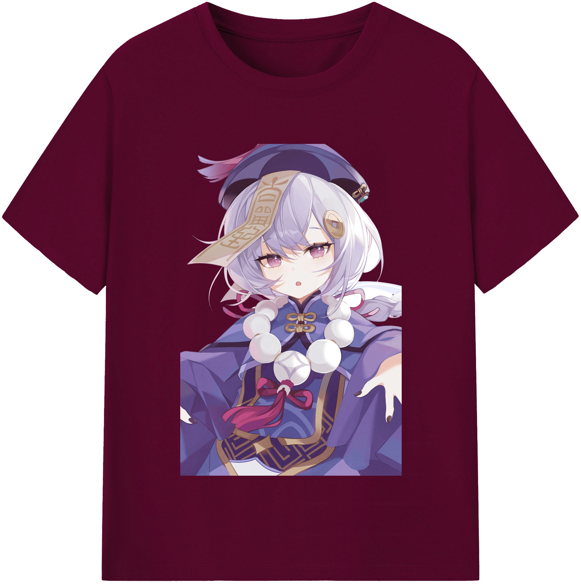 げんし神 七七 なな  genshin Nana レディースカジュアルプリントTシャツ（綿100％）
